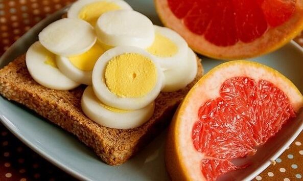 яйце та грейпфрут для схуднення