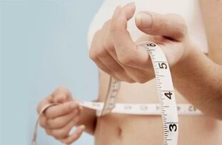 вимірювання талії під час схуднення