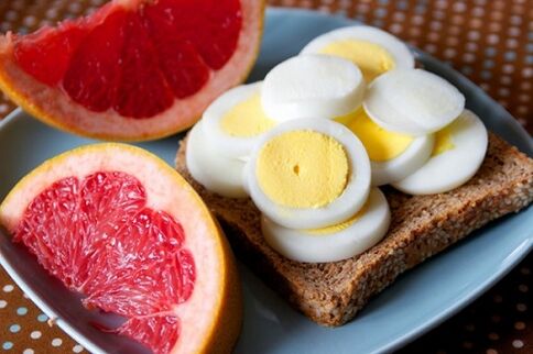яйця і грейпфрут для дієти Маггі